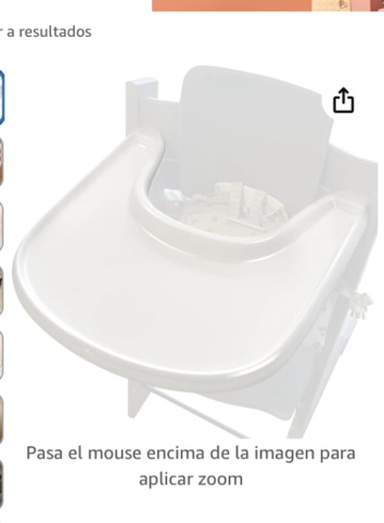 Baby High Chair Tray Compatible with Stokke Tripp Trapp Chair, with Smooth Surface Provides Suction Plates with More Suction Power