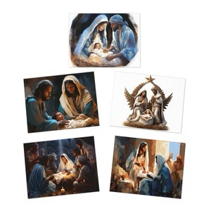 Black Jesus Nativity Christmas Card - Etsy