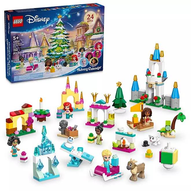 LEGO Disney Advent Calendar 2024 Buildable Christmas Toy, 253 pcs.