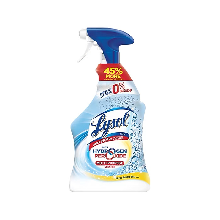 Lysol Disinfecting Multipurpose Cleaner Spray, Citrus Sparkle Scent, 32 Fl Oz 3 Bottles
