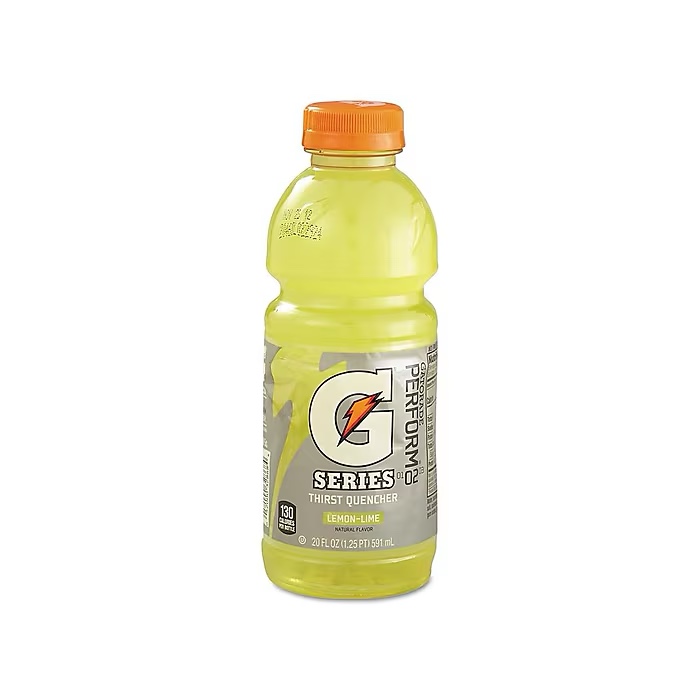 Gatorade Thirst Quencher Lemon Lime Liquid Sports Drinks, 20 Fl. oz., 24/Carton