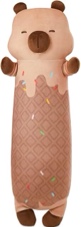 MINISO Capybara Stuffed Animal Weighted Plush Big Body Soft Sleeping Capybara Pillow Pet Cute Capyba