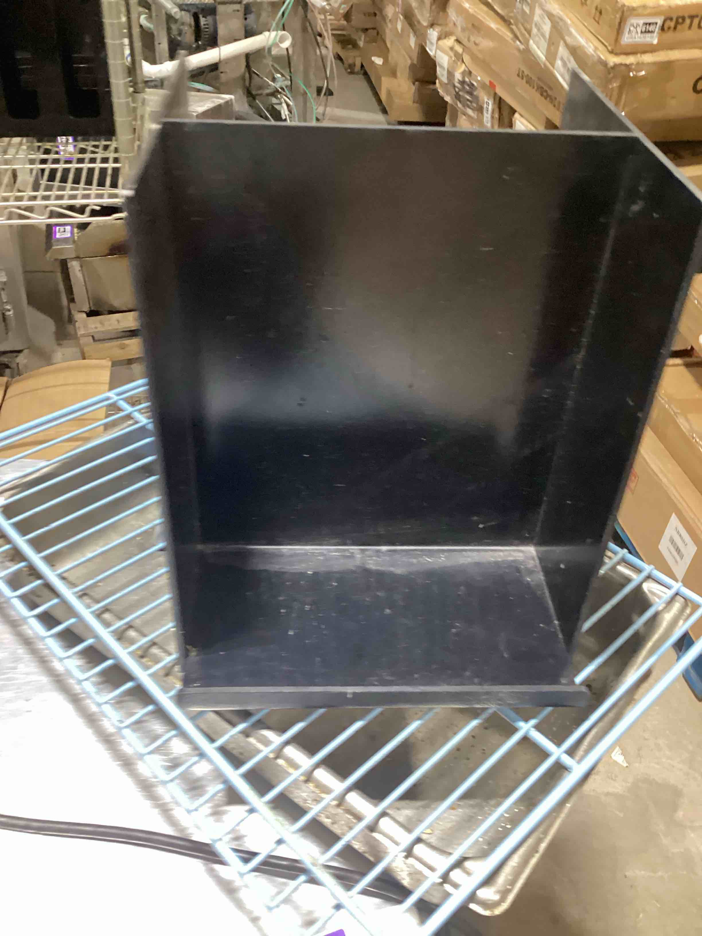 Condition photo showing As Is for restaurant stands for small signs 