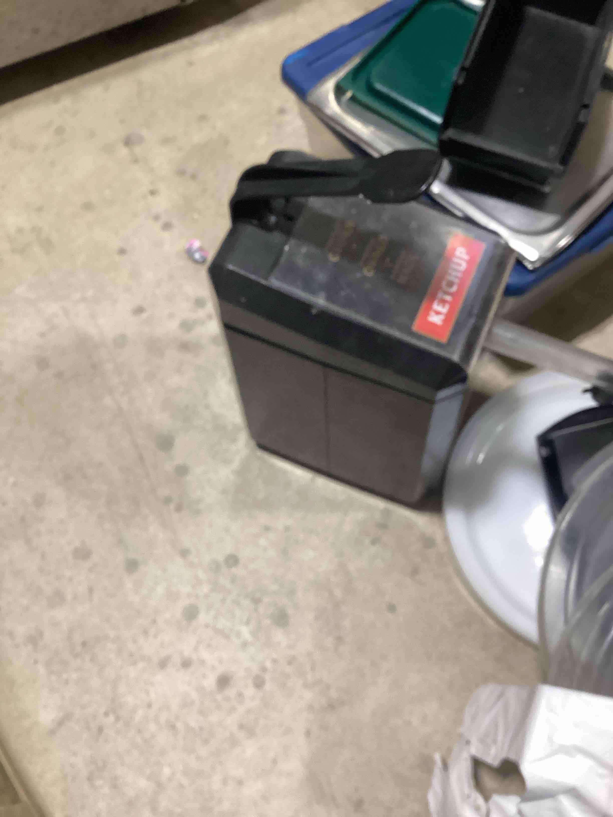 Condition photo showing As Is for Red Gold Ketchup Dispenser