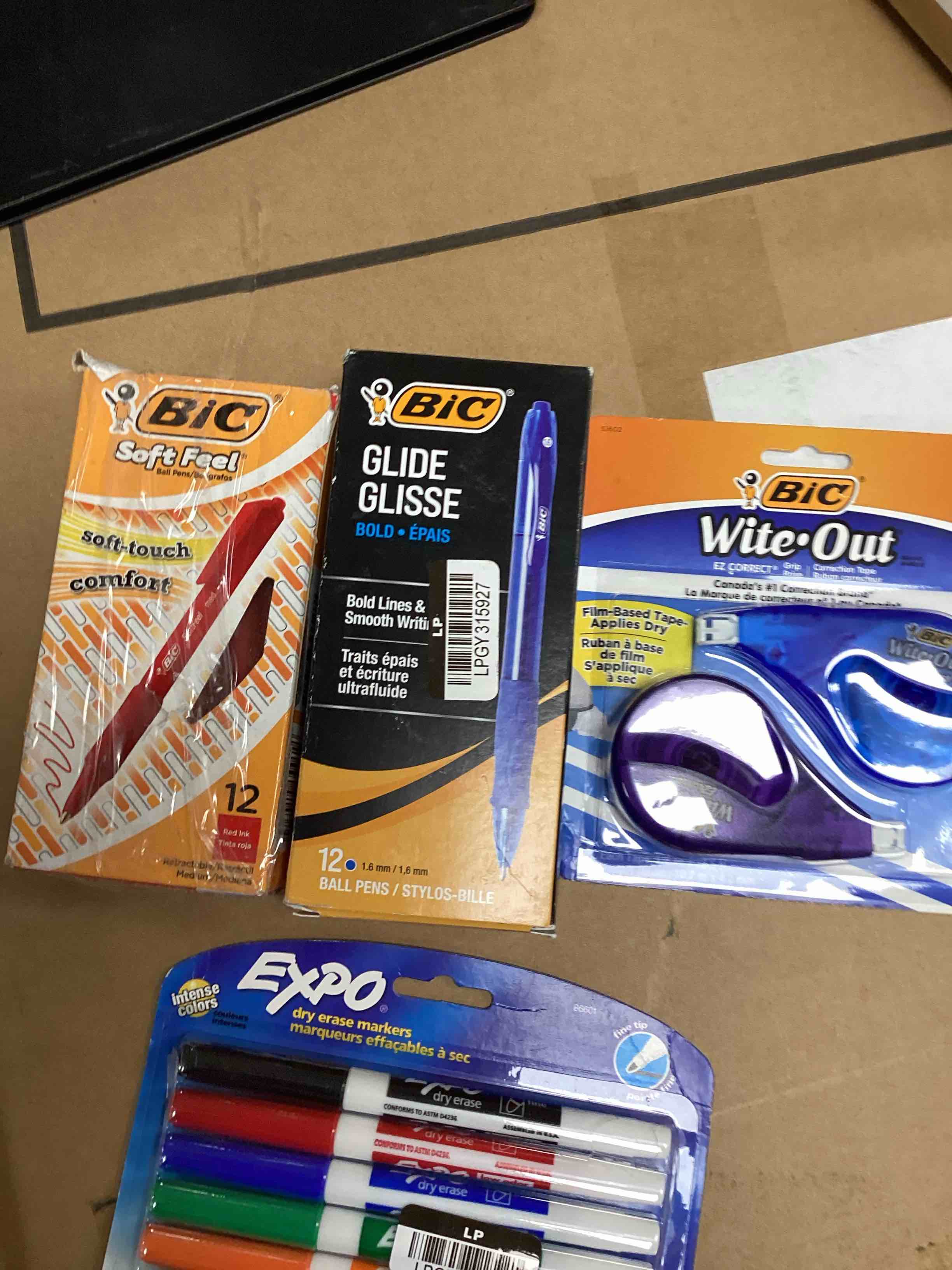 assorted office supplies 