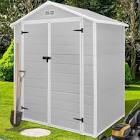 Gray Plastic Tool Shed GOROS004GY-B