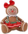 WORLDECO Red Bow and Legs Gingerbread