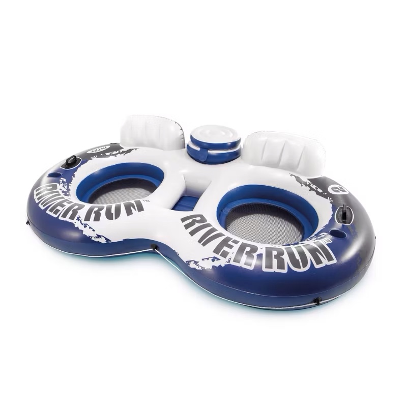 *not tested*Intex River Run 2 Person Inflatable Tube Raft Float with Cooler for Pool & Lake