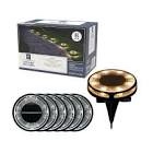  Member's Mark Matte Black LED Solar Disc Lights, 6-Pack