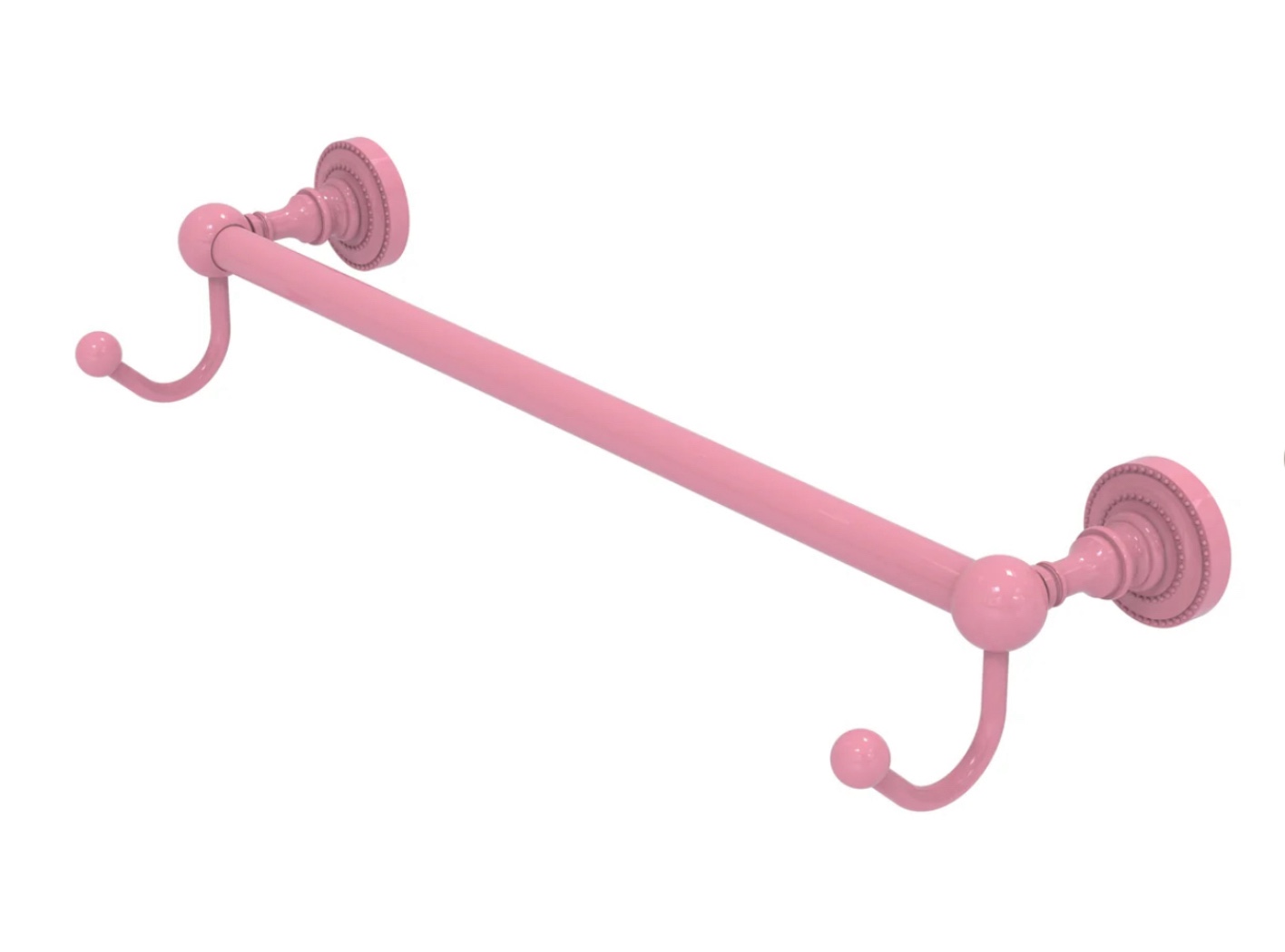 Dottingham Collection Towel Bar with Integrated Hooks