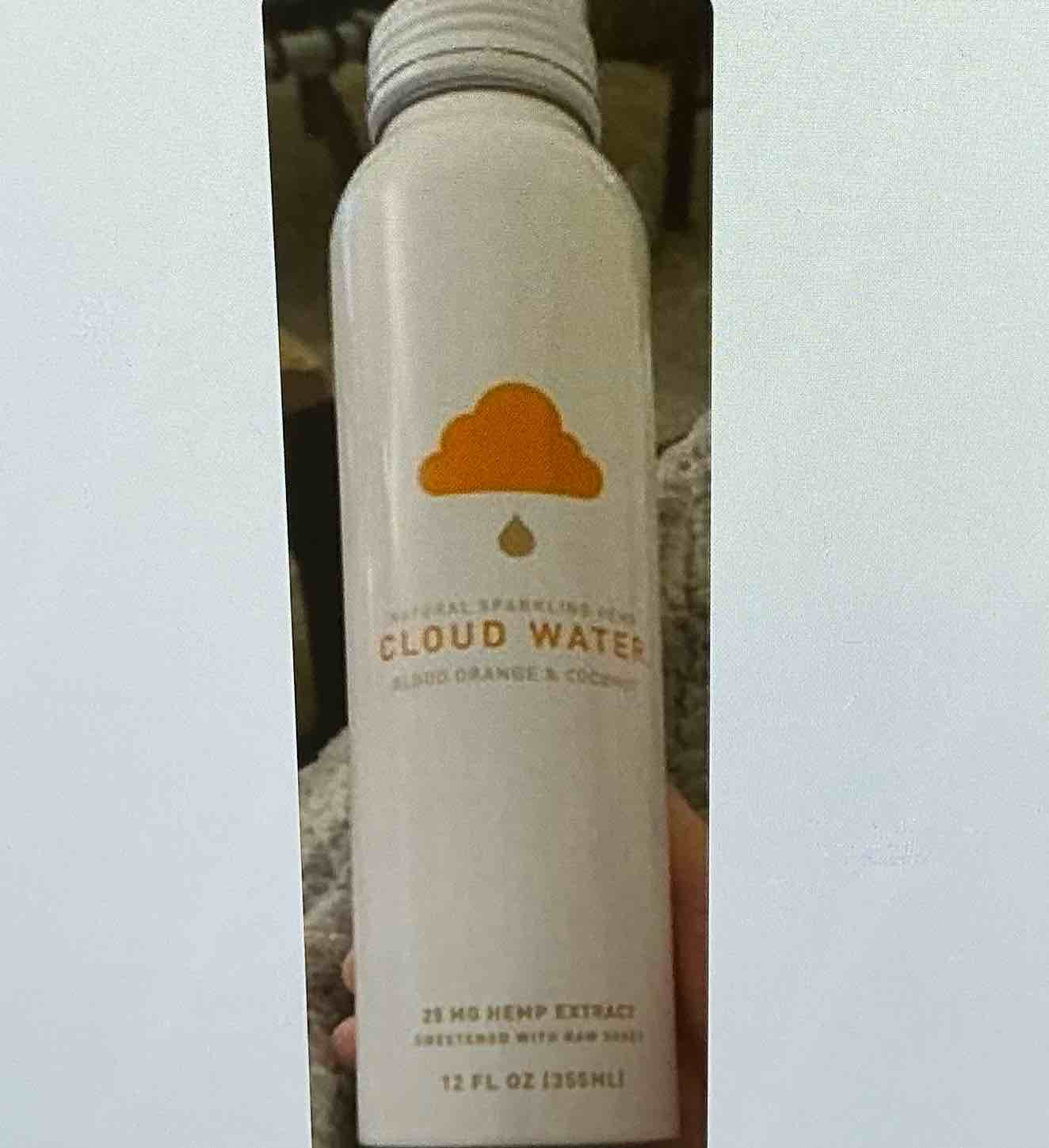 natural sparking hemp cloud water blood orange and coconut
