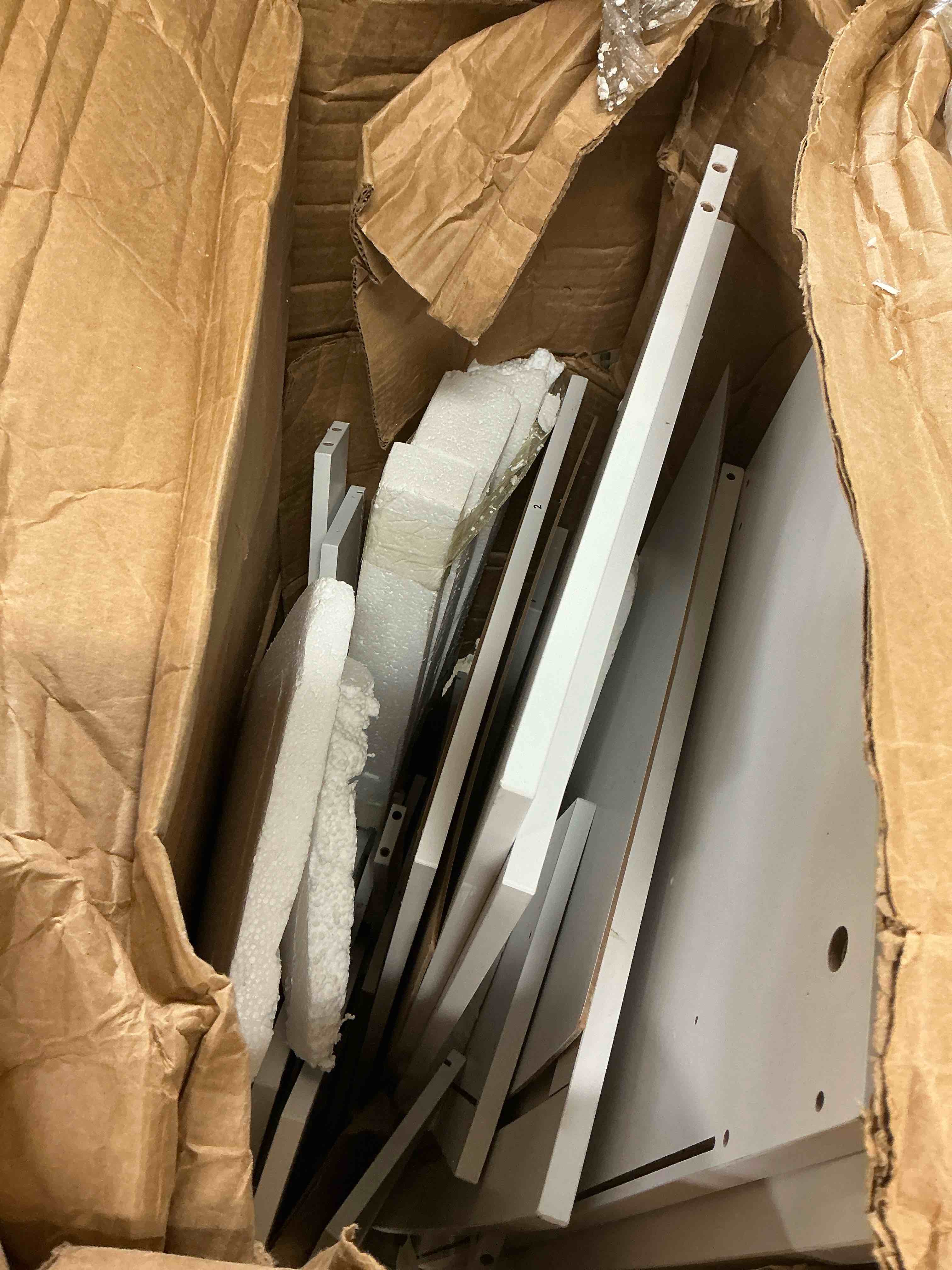 ( incomplete) White wardrobe without manual