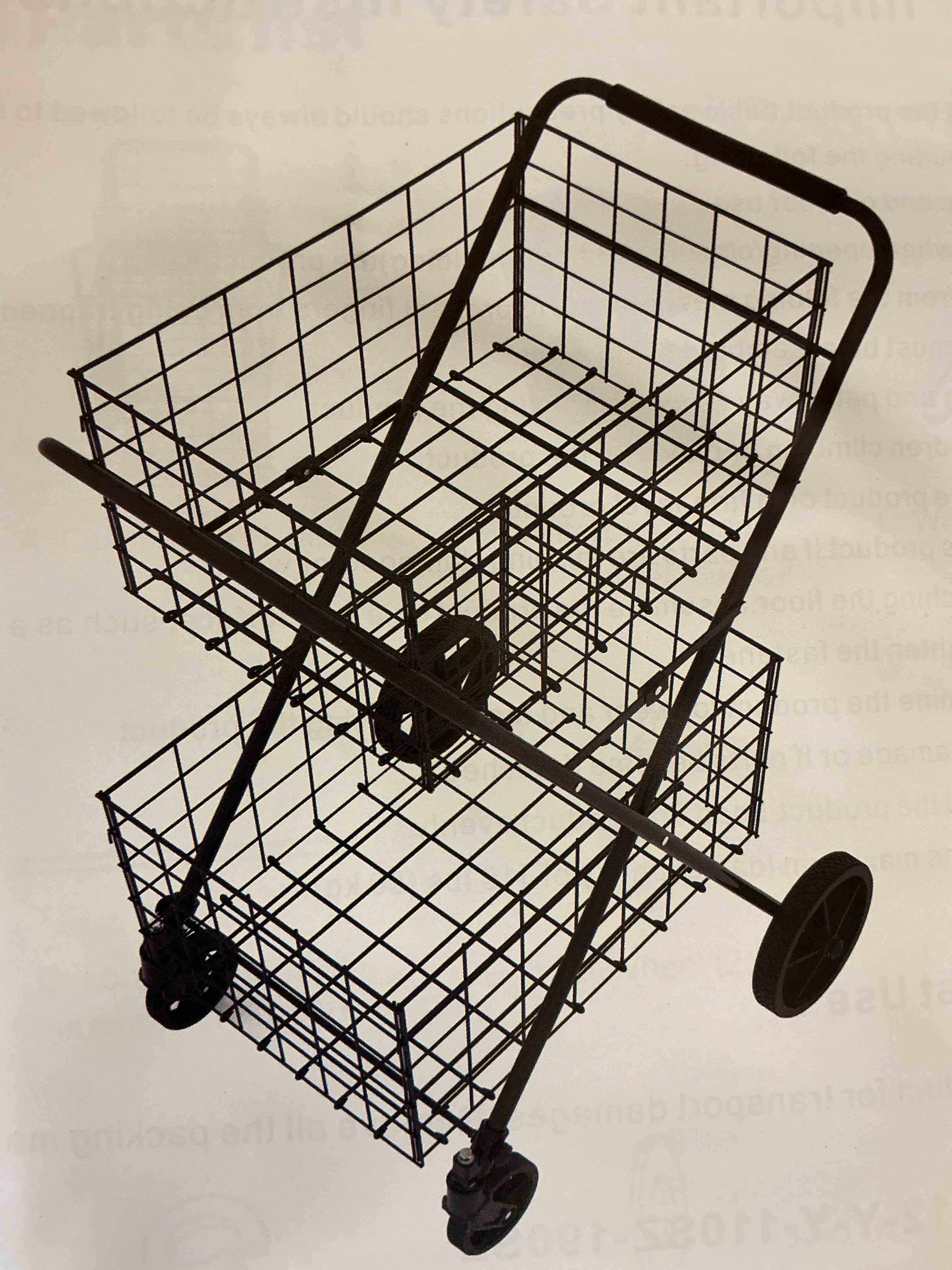 2-tier shopping cart