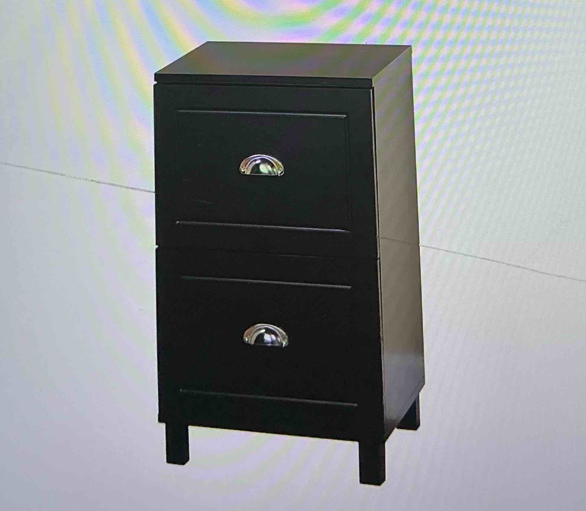 Target Marketing Systems - Collection Filer  Bradley, modern document organizer, printer stand for home, office and study room, midnight black color