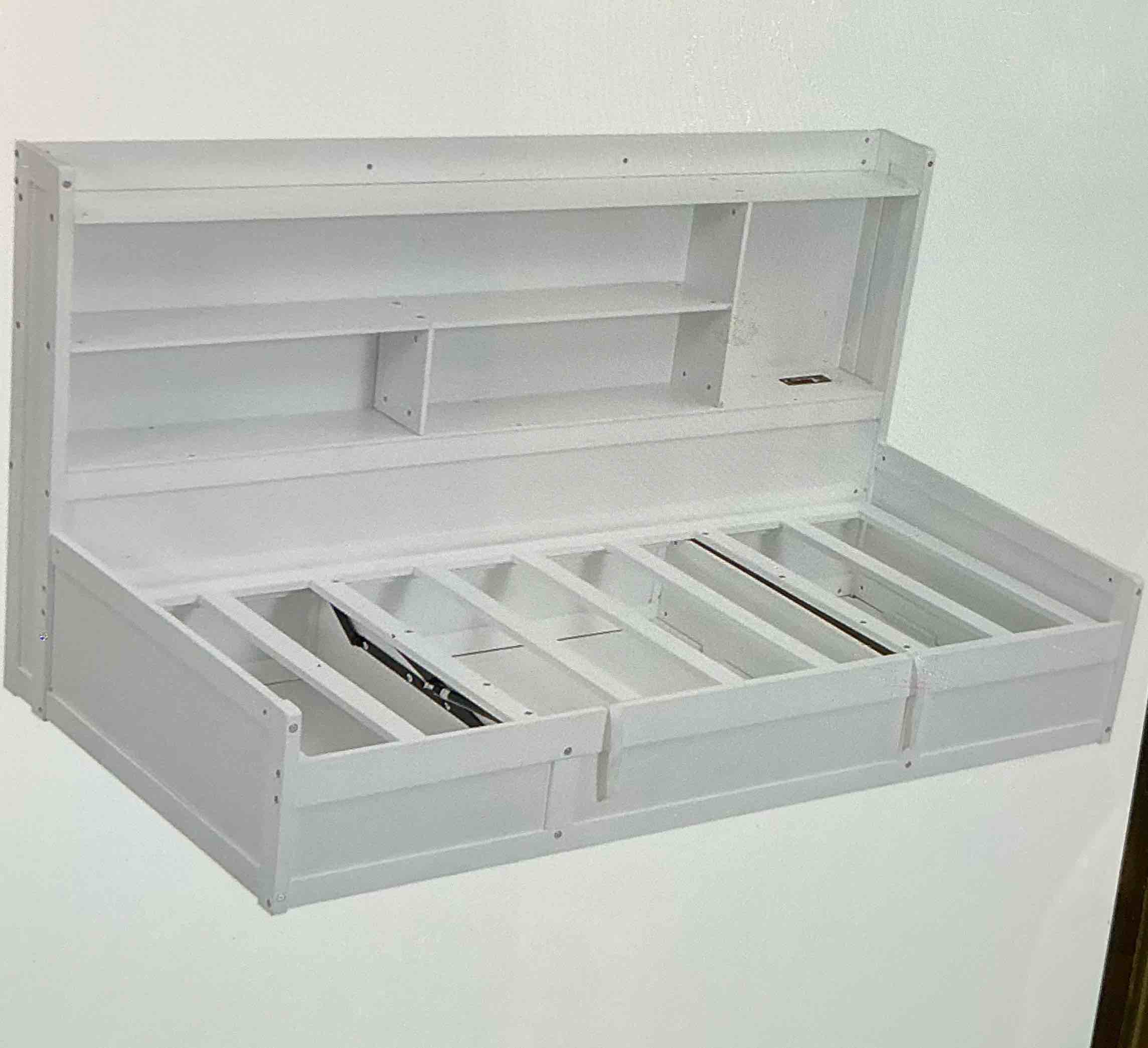 1 set of white platform bed (2 boxes to pick up)