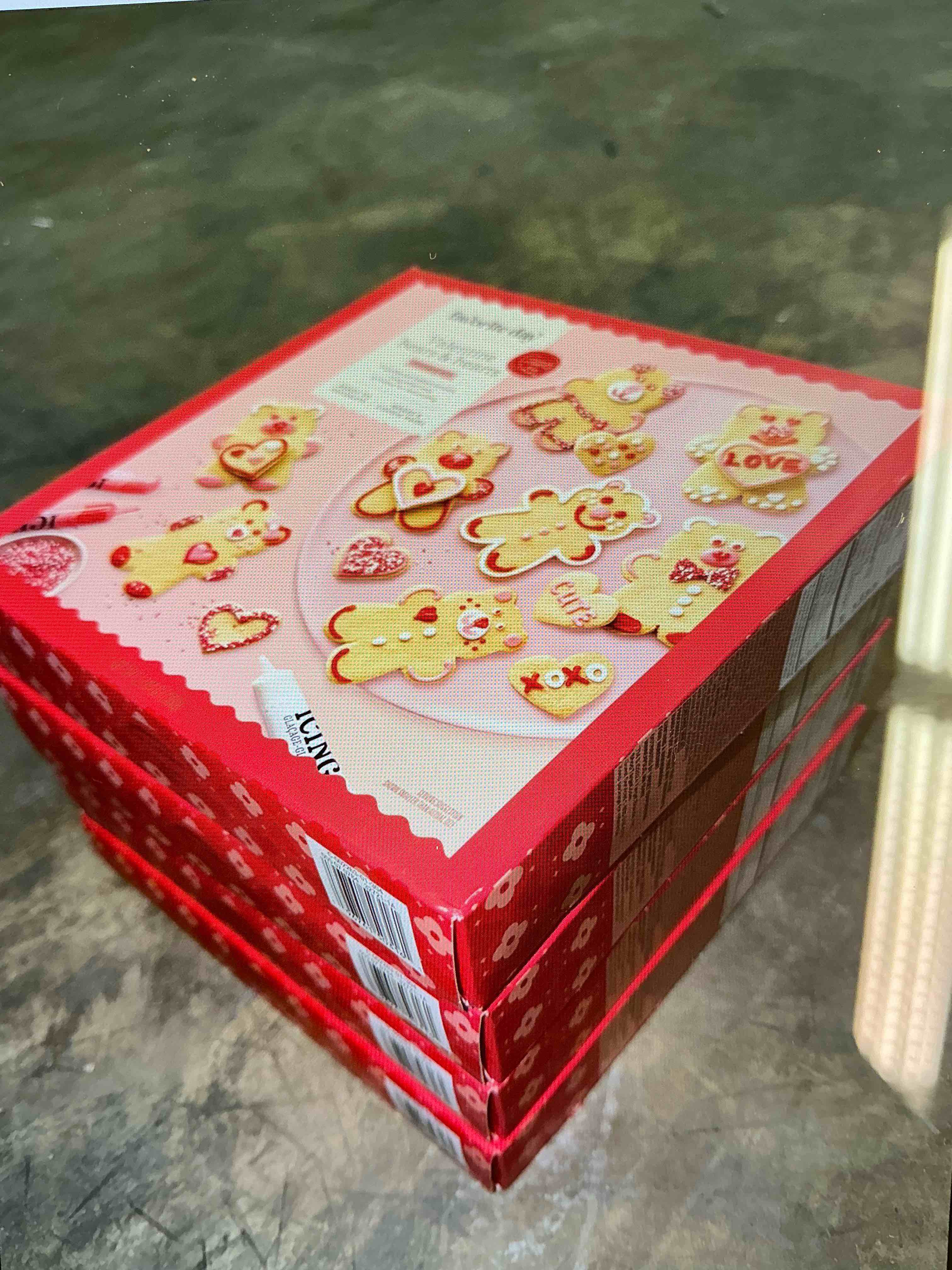 Valentine's Teddy Bear Heart Ready to Decorate Cookie Kit - 12.64oz - Favorite Day™ (4 pieces)