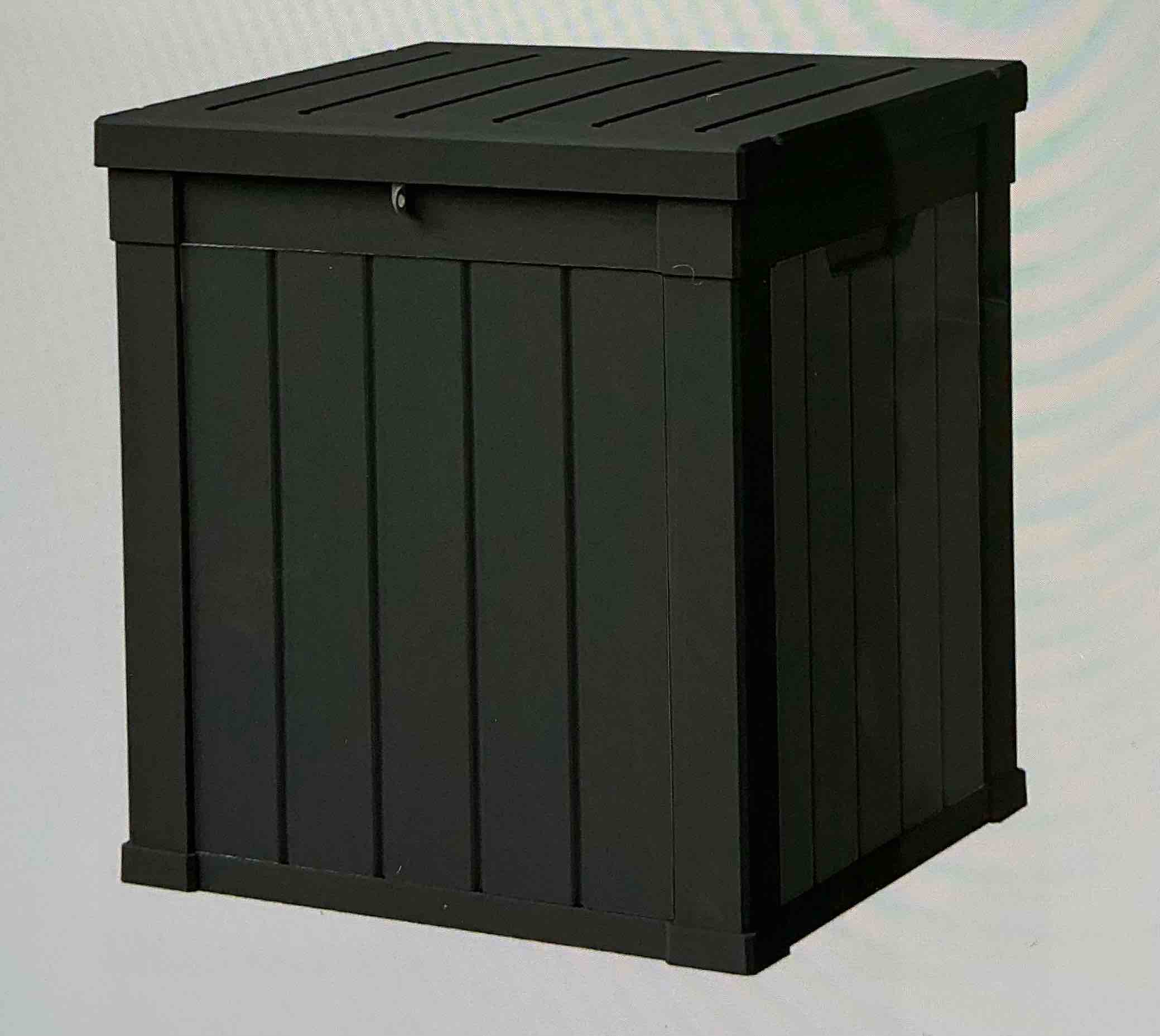 Storage box, waterproof box for indoor and outdoor use, pool storage container with lock for package delivery, outdoor bench