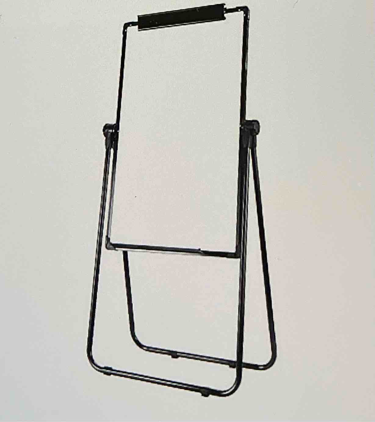 ( color black) Blackboard 26 x 34 in dry wipe easel, double-sided magnetic board, height adjustable