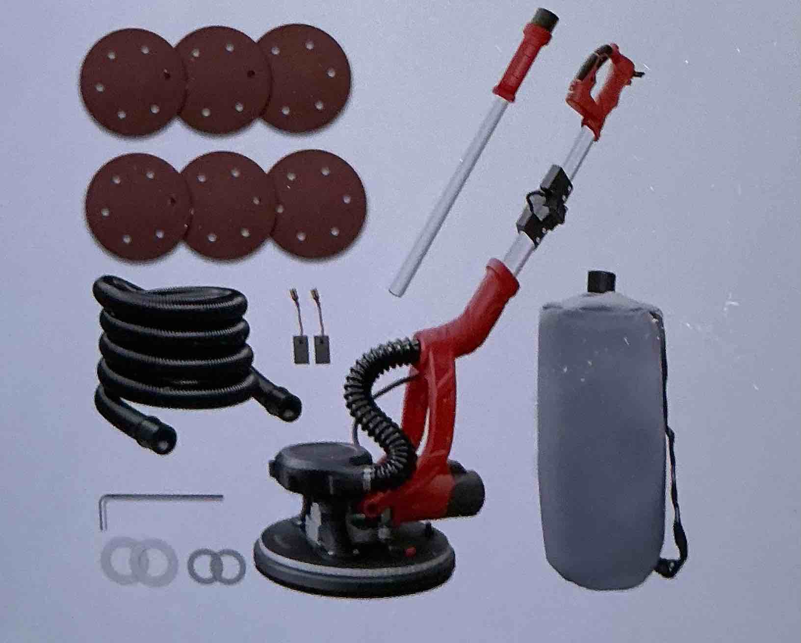 Electric sander for drywall with dust collection To the vacuum