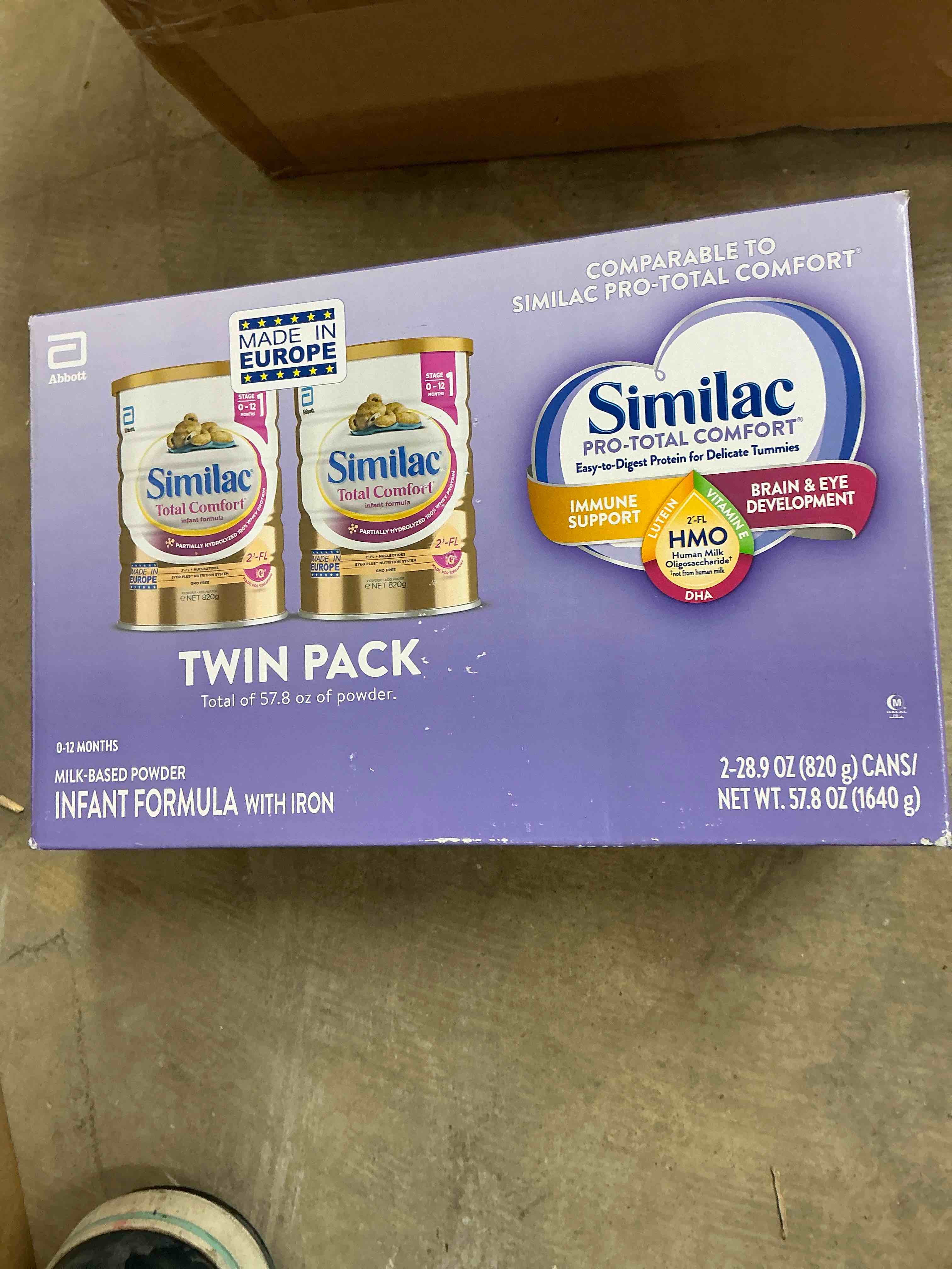 similac pro total comfort powder formula 2-28.9 oz 