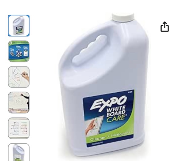 Expo Dry Erase Whiteboard Cleaning Solution Refill  1 Gallon