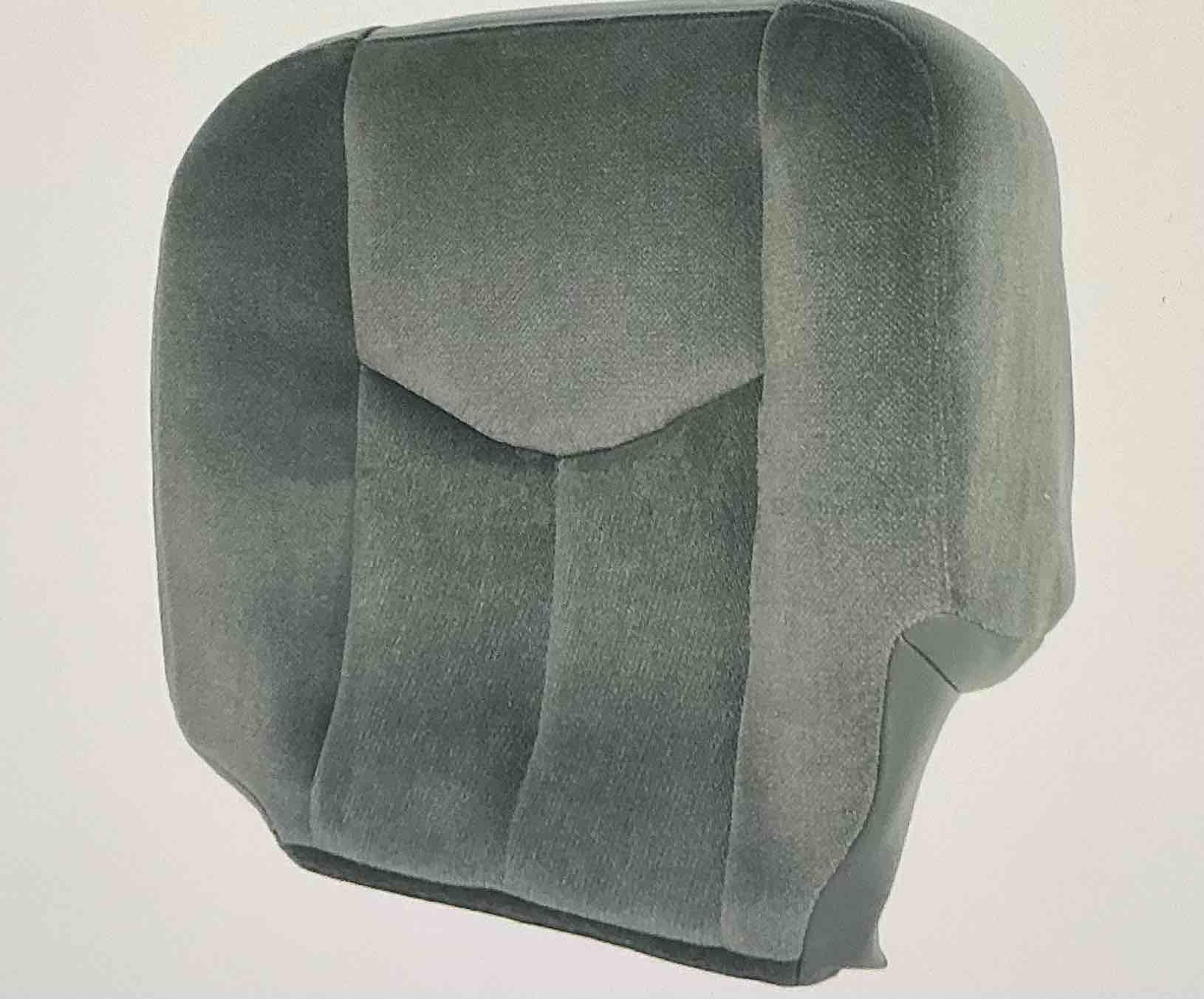 Driver's side seat cover, grey fabric for GMC Sierra 1500 2500 3500 1500HD 2500HD 2500HD SLE SLT