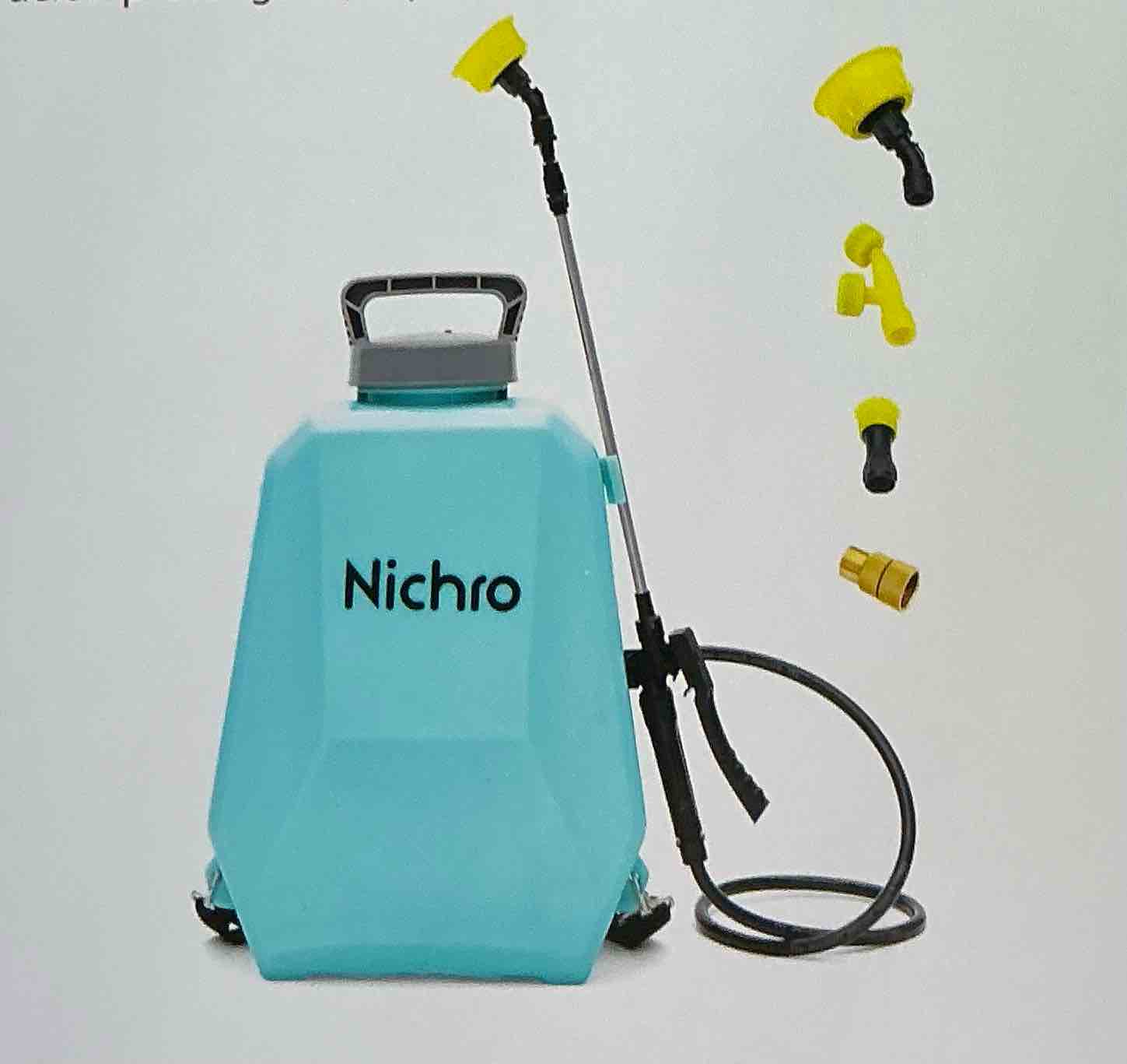 Backpack sprayer, 3 gallon electric sprayer with 4 nozzles, adjustable pressure from 0-100 PSI, long battery life, wide mouth cap for garden, lawn,