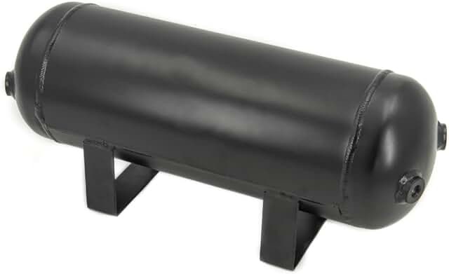 3 Gallon (12 Liter) Compressed air Storage Tank air Ride Receiver Tank for Air Ride Suspension Car Train Truck Horn Black