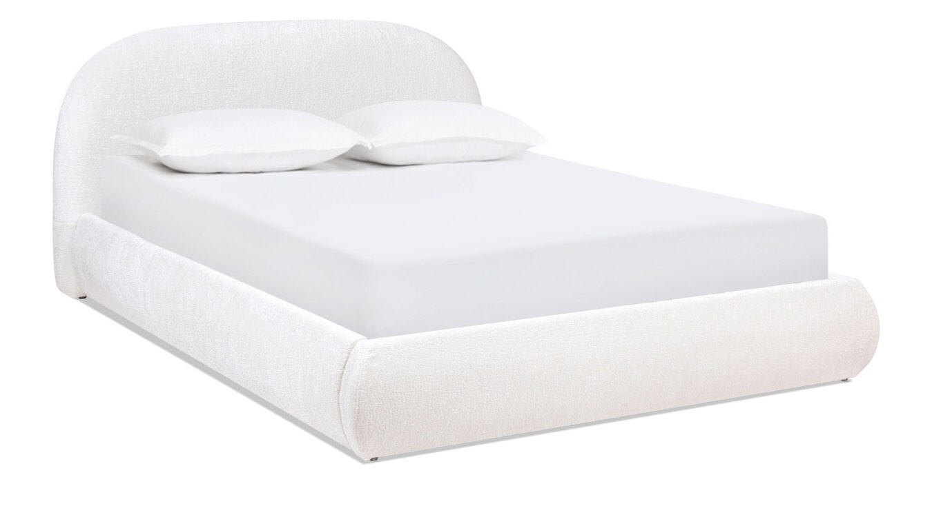 Archie Puffy Grounded Upholstered Platform Bed