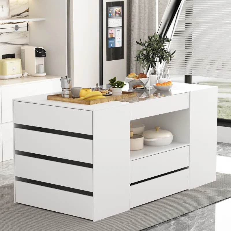 63"W Double Kitchen Island