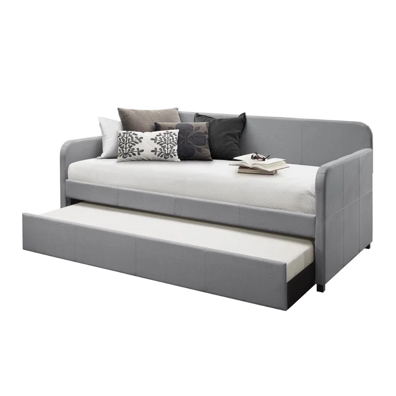 Tiara Upholstered Daybed with Trundle Box A