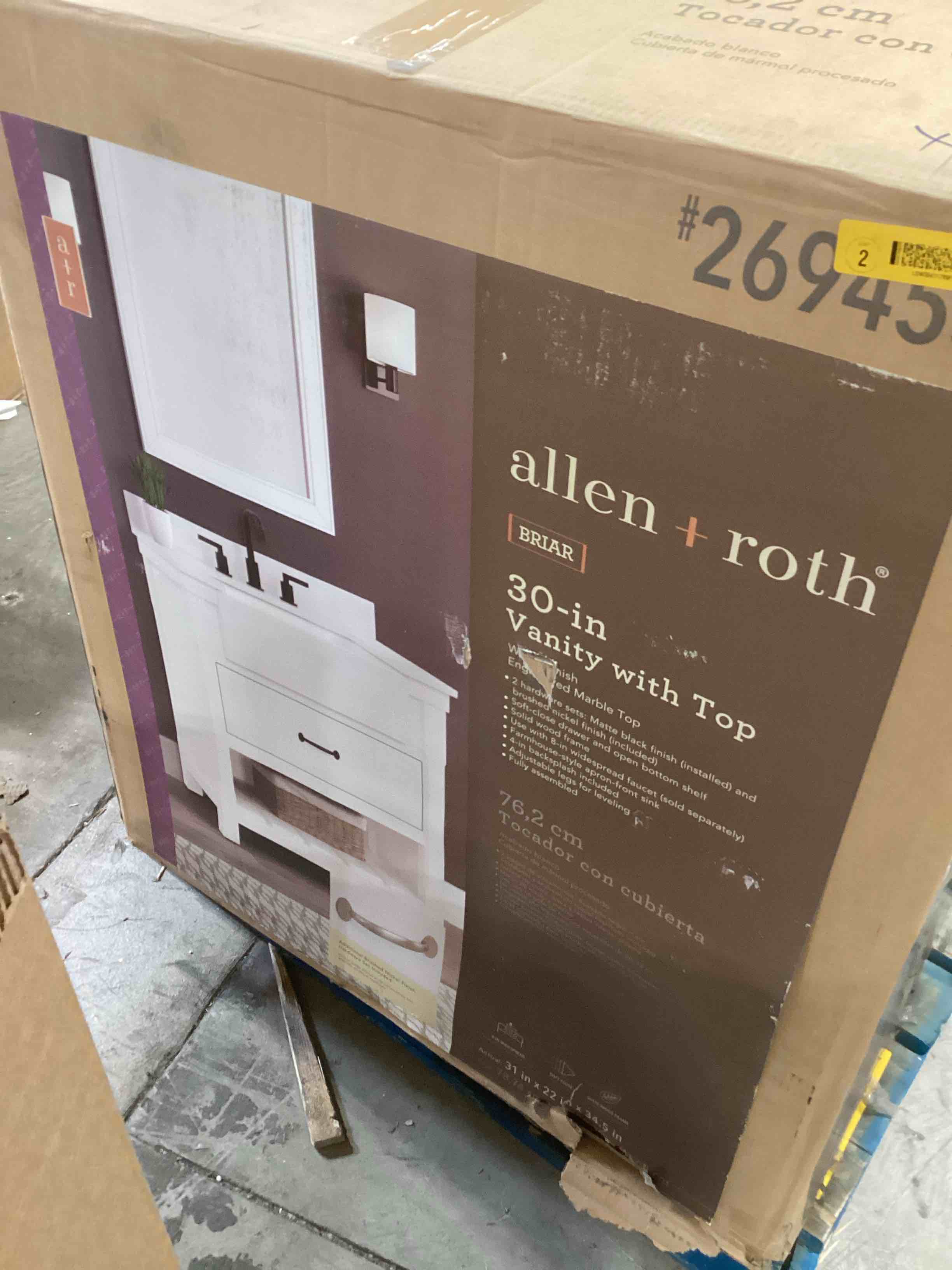 allen + roth Santa Cecilia Granite Undermount Single Sink Bathroom Vanity Top (Common: 49-in x 22-in; Actual: 49-in x 22-in)