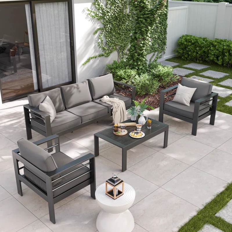Rolston 5 - Person Outdoor Seating Group with Cushions