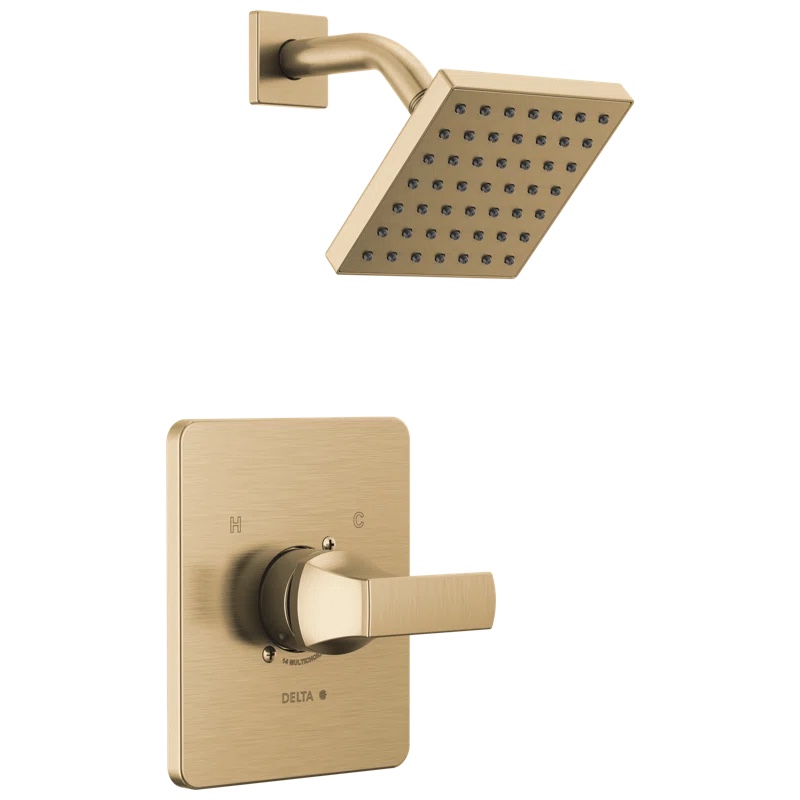 Velum Single-Function Shower Faucet Set, Valve Trim Kit, Shower Head and Handle Set