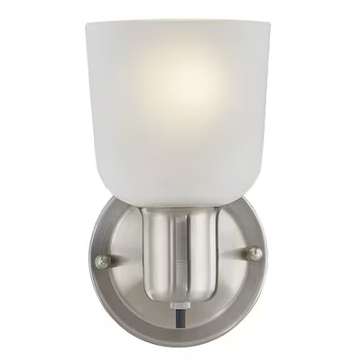 Project Source 4.52-in W 1 -Light Brushed Nickel Wall Sconce