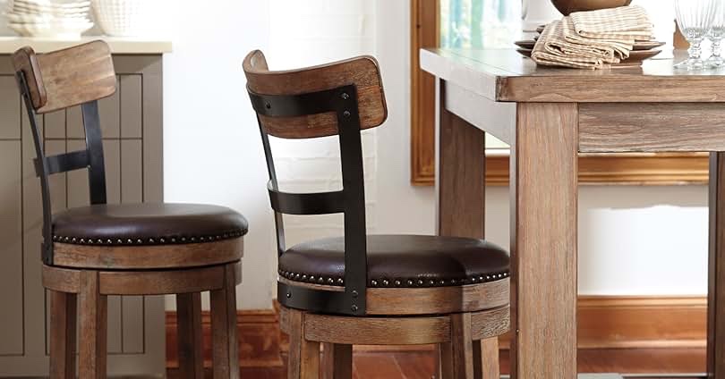 Dining Chairs Set of 4, Mid-Century Modern Upholstered PU Leather Chairs with Walnut Bentwood Back and Metal Legs Adjustable Feet for Kitchen Dining Room, Black Shell Strips