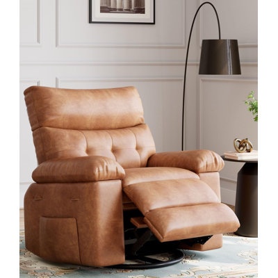 oversized recliner chairs with heat and massage - 360? swivel recliner chair for adults- manual rocking chair with remote control for living rooms, bedrooms and nurseries -