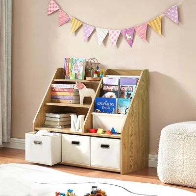 kids bookshelf and toy storage organizer