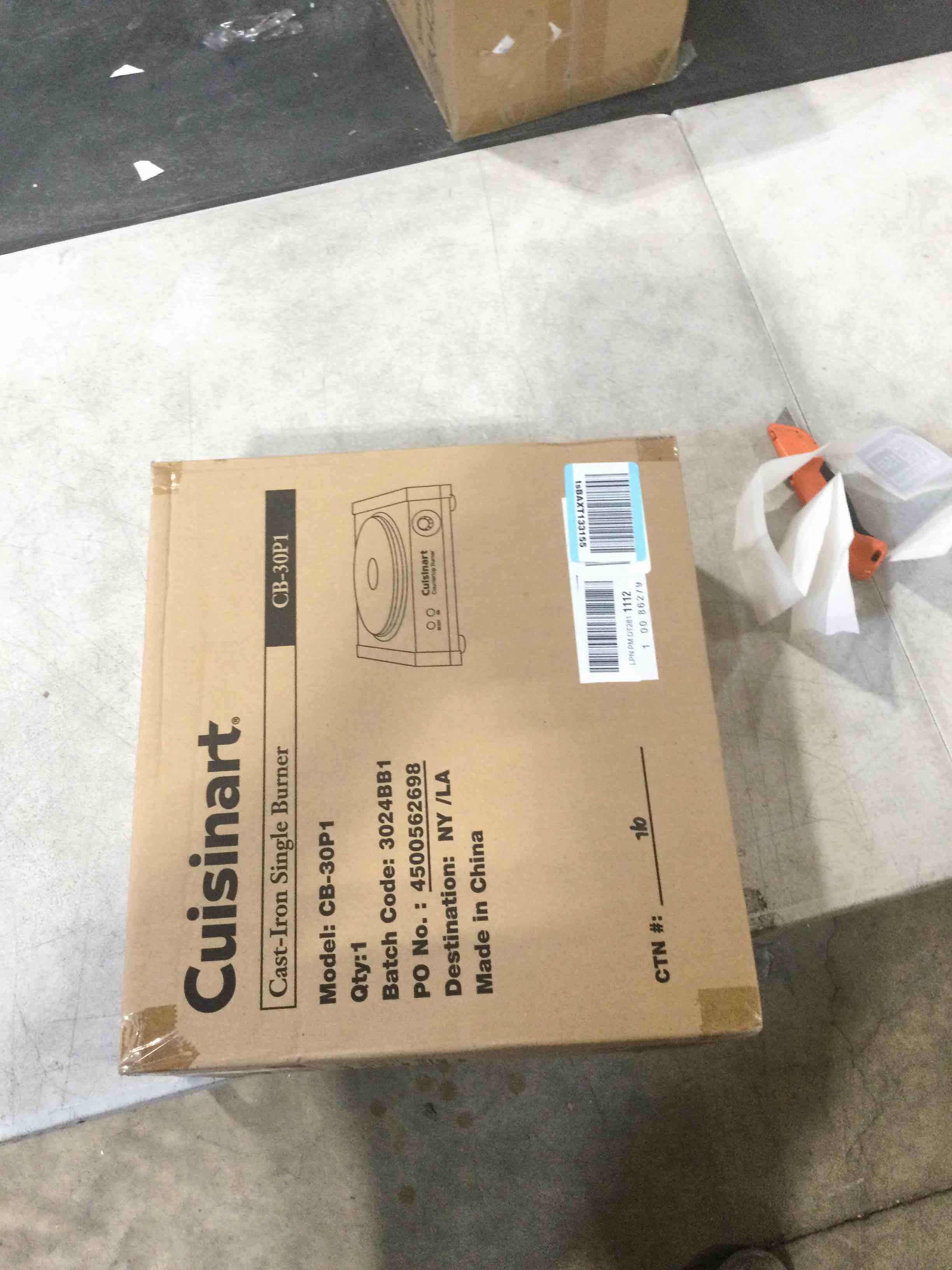 Cuisinart CB-30P1 Cast-Iron Single Burner, Stainless Steel