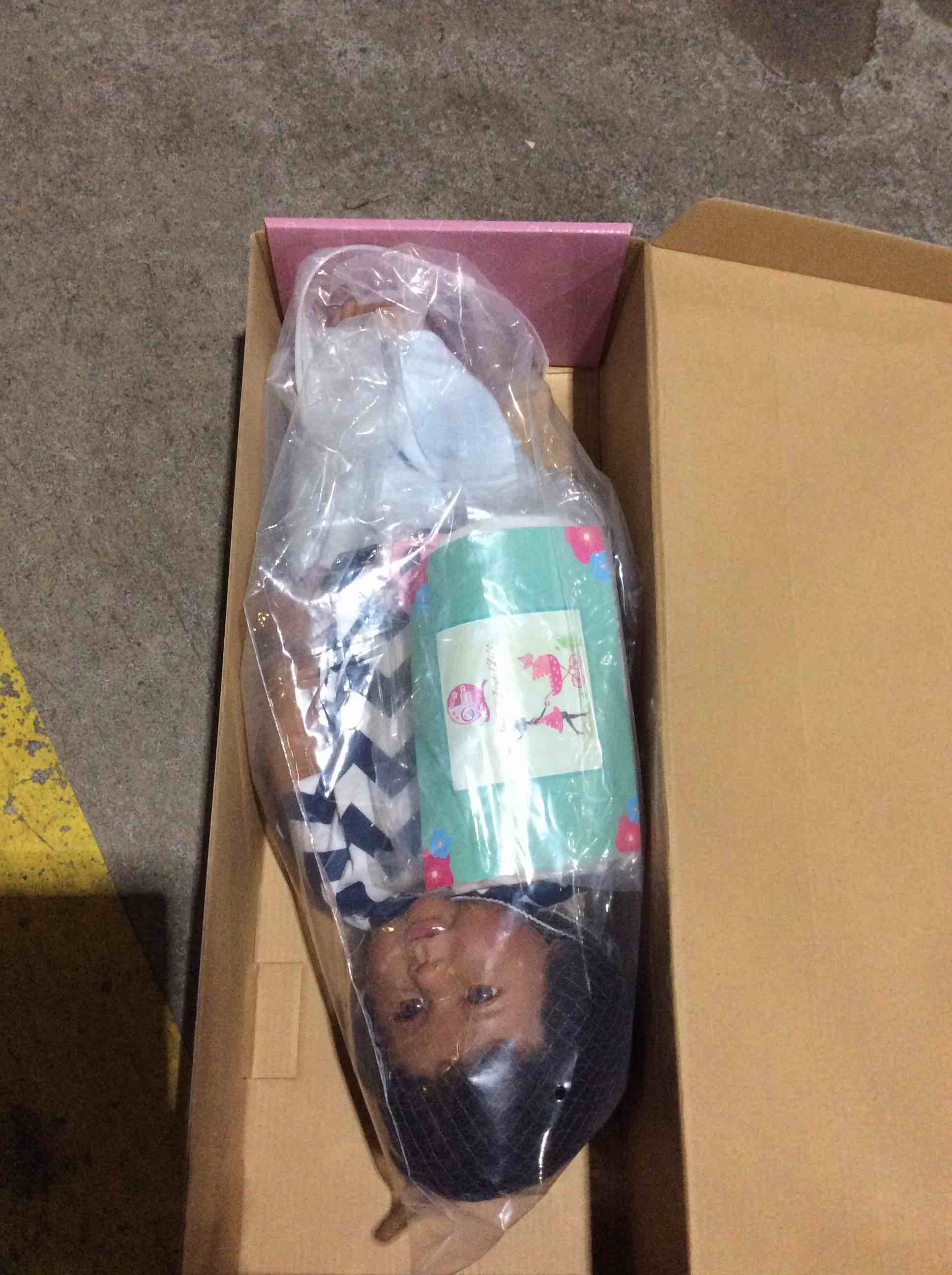 Reborn Baby Dolls - 18 Inch Soft Vinyl Newborn Baby Doll Brown Eyes Realistic Baby Boy Lifelike Baby Dolls with Feeding Kit Gift Box for Kids Age 3+