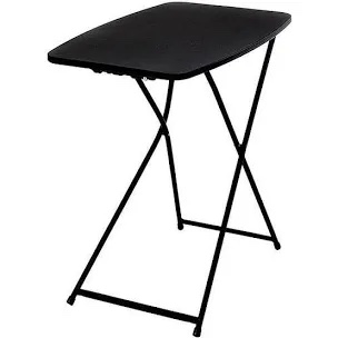 Mainstays 26" Adjustable Height Personal Folding Table, Black - Pick Up Today Only
