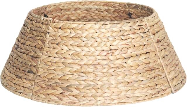 woven 24.5” water hyacinth tree collar