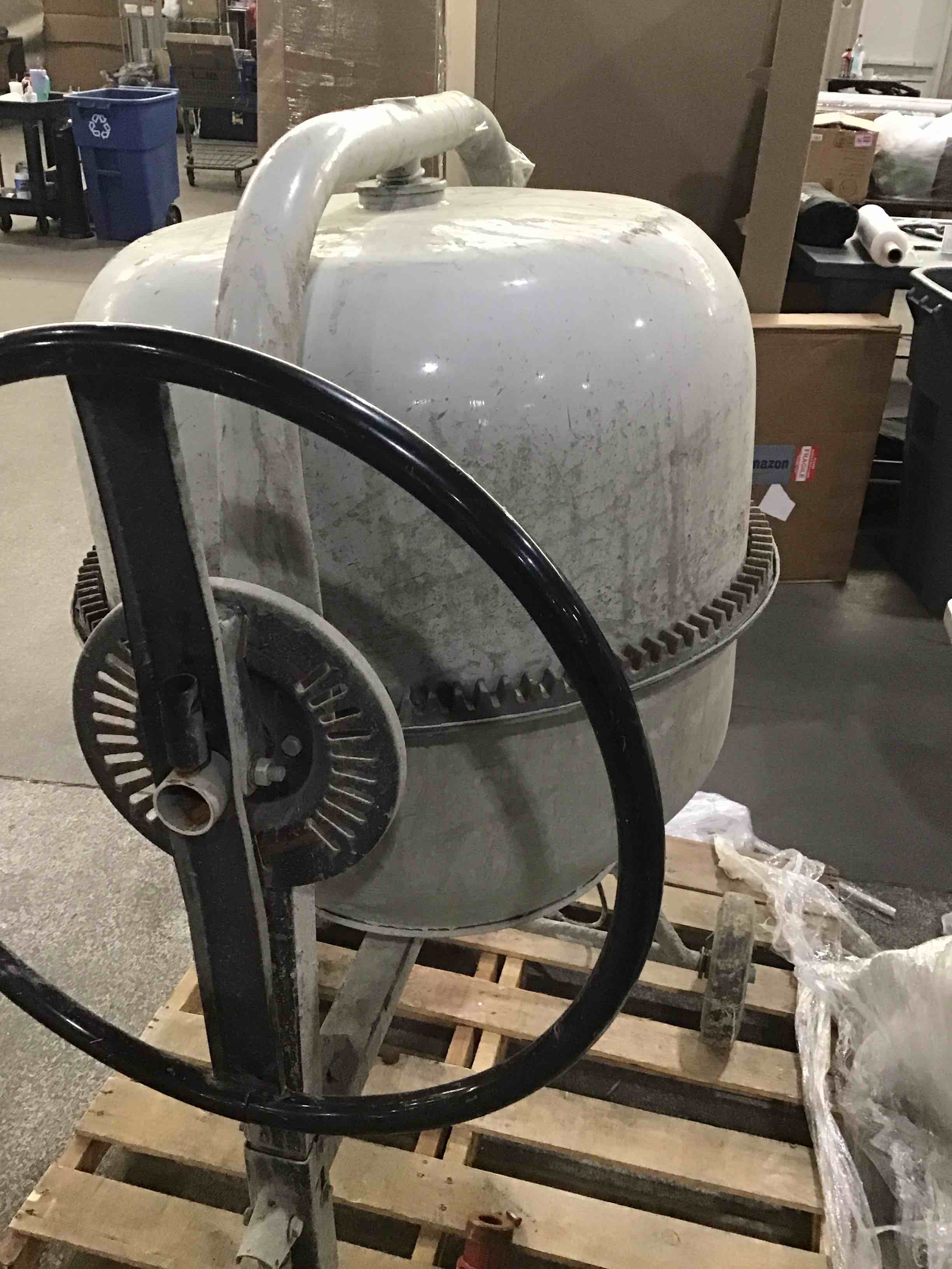 6.35 cubic ft. portable electric cement mixer