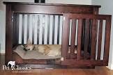Classic Oak Dog Crate DC2D. Similar to Stock Photo