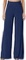 KISSMODA Womens Wide Leg Navy Pants Medium