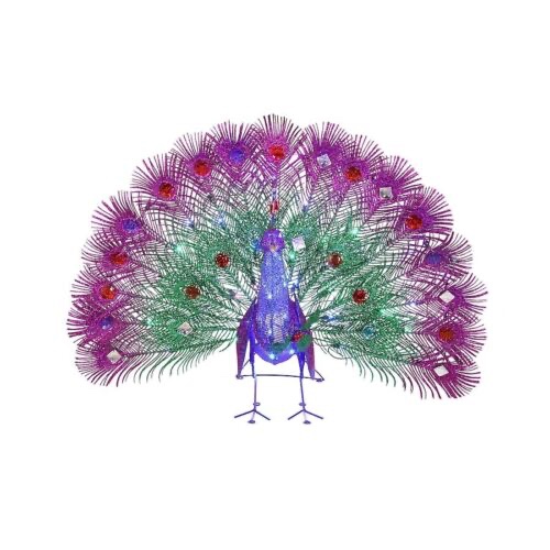 Holiday Living 3-ft LED Multicolor Twinkling Peacock Holiday Decoration