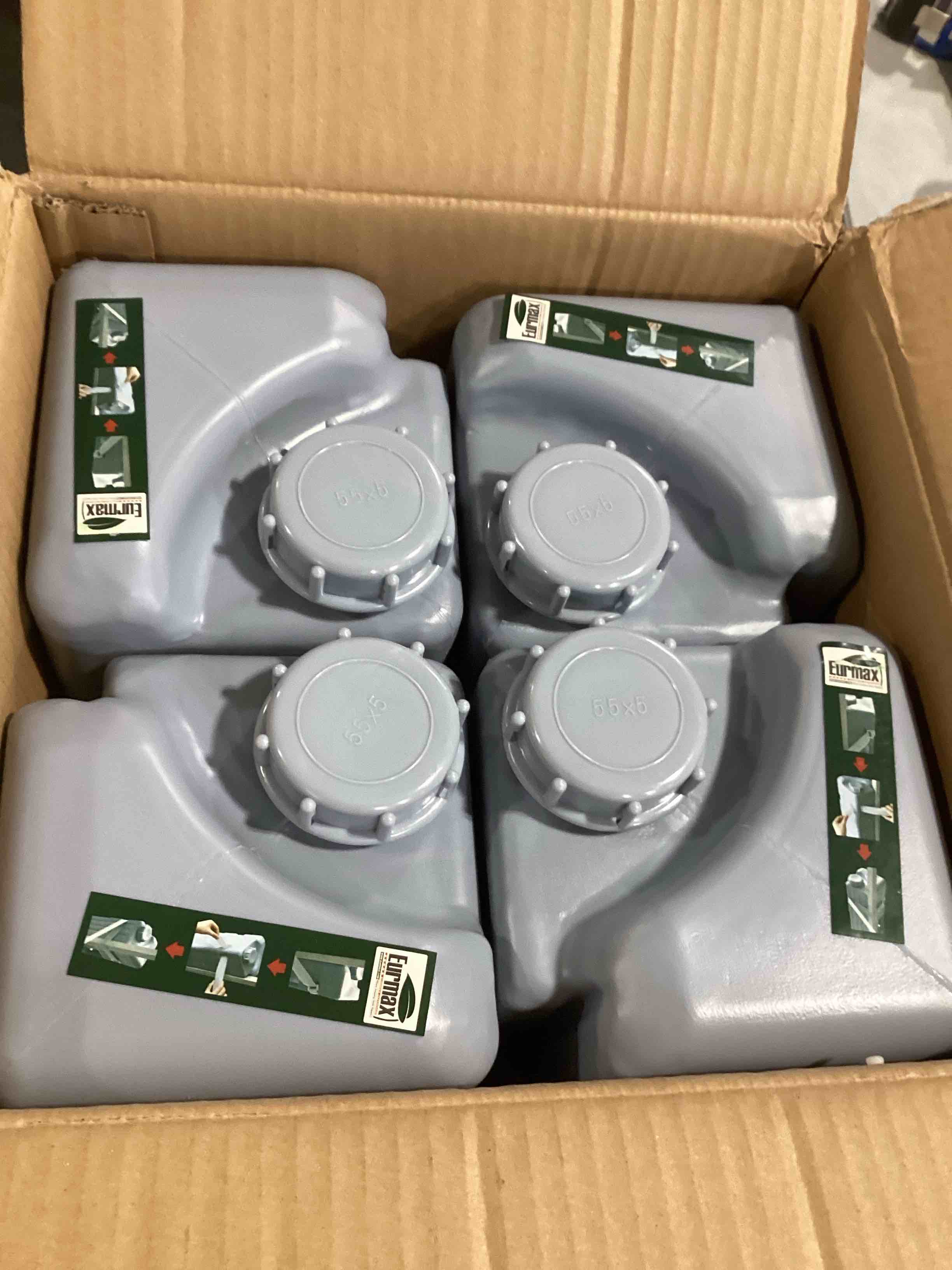 Eurmax USA 10'x10' Pop-up Canopy Tent Commercial Instant Canopies with 4 Removable Zipper End Side Walls and Roller Bag, Bonus 4 SandBags(White)