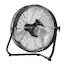 Utilitech 18-in 120-Volt 3-Speed High Velocity Indoor Black Oscillating Floor Fan