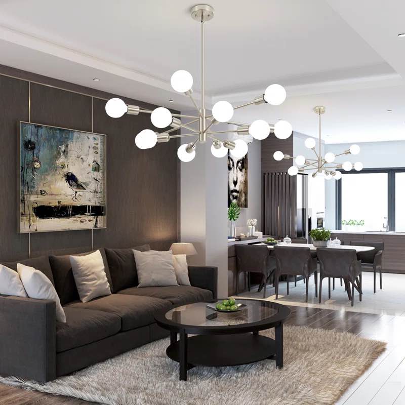 Lilwenn 12 - Light Sputnik Modern Linear Chandelier