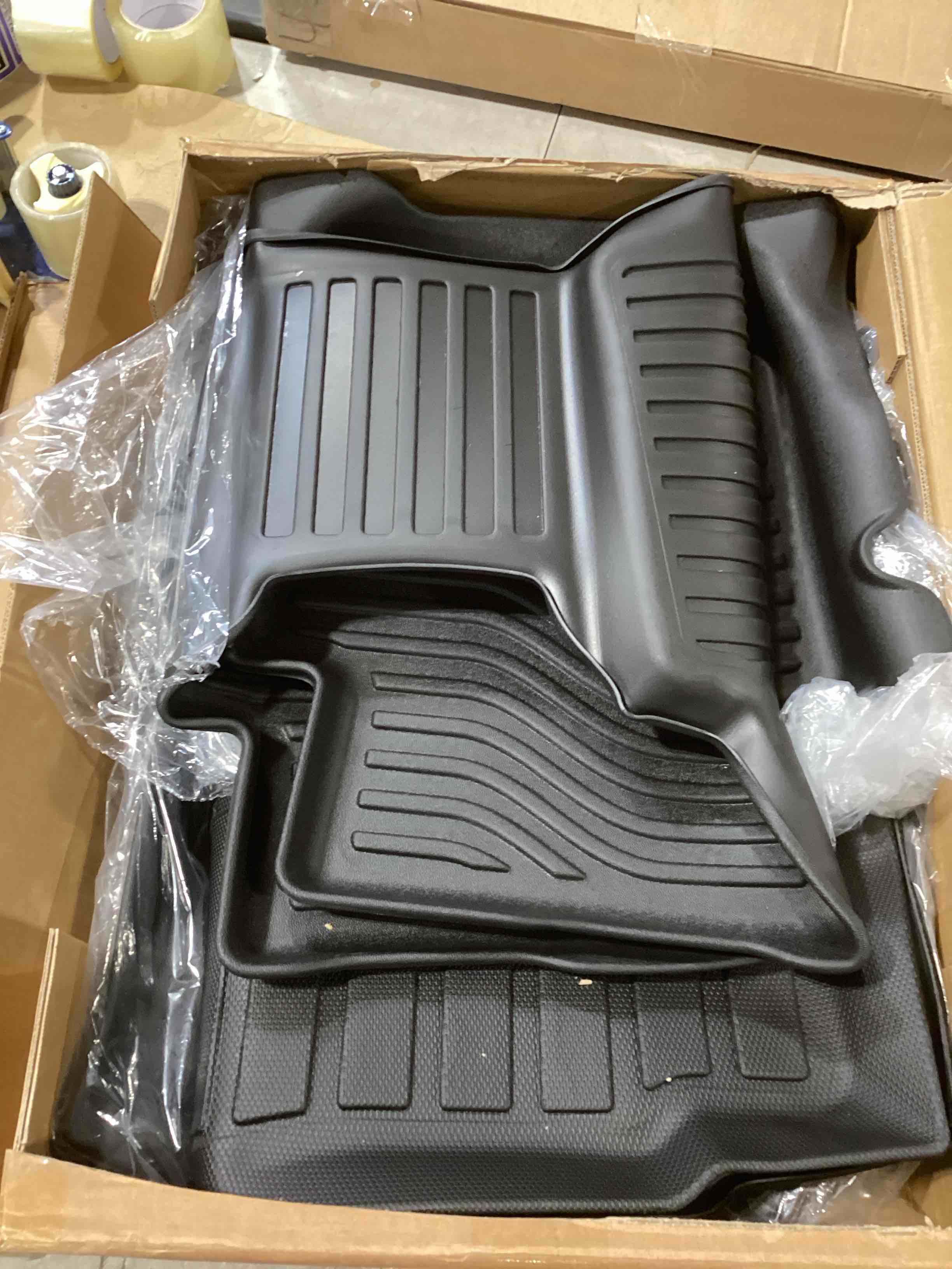 Auxko All Weather Floor Mats Upper Cargo Mat Fit for Honda CR-V 2023 2024(Include Hybrid) TPE Rubber Liners CRV Accessories All Season Guard Odorless Anti-Slip Floor Mats Cargo Mat for Upper Position